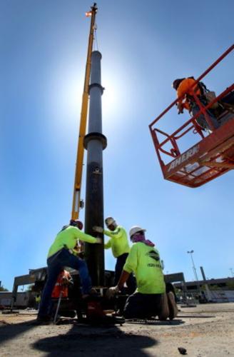 Watch out for construction when parking!