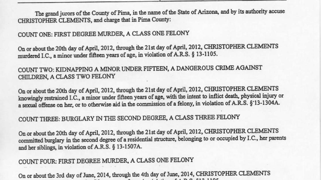 Indictment Of Christopher Matthew Clements Tucson Com Indictment Of Christopher Matthew Clements Tucson Com