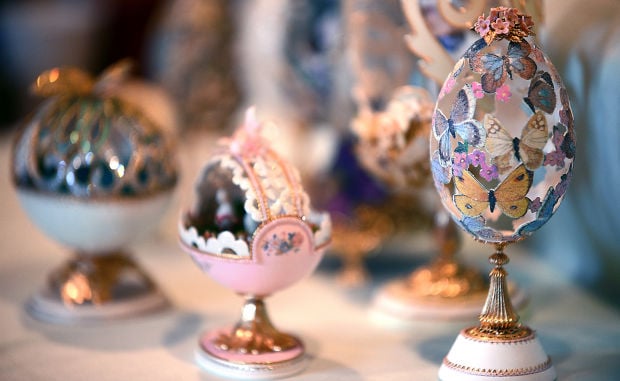 Colorful, artistic eggs