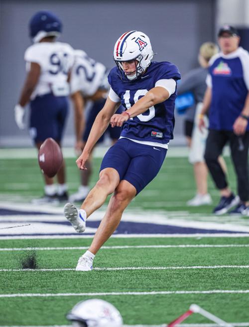 Arizona football kicker Michael Salgado-Medina, spring practice 2025