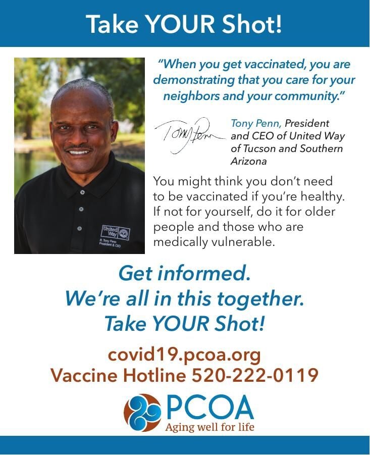 PCOA ad campaign for vaccinations