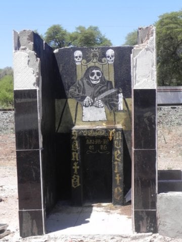 Santa Muerte altar