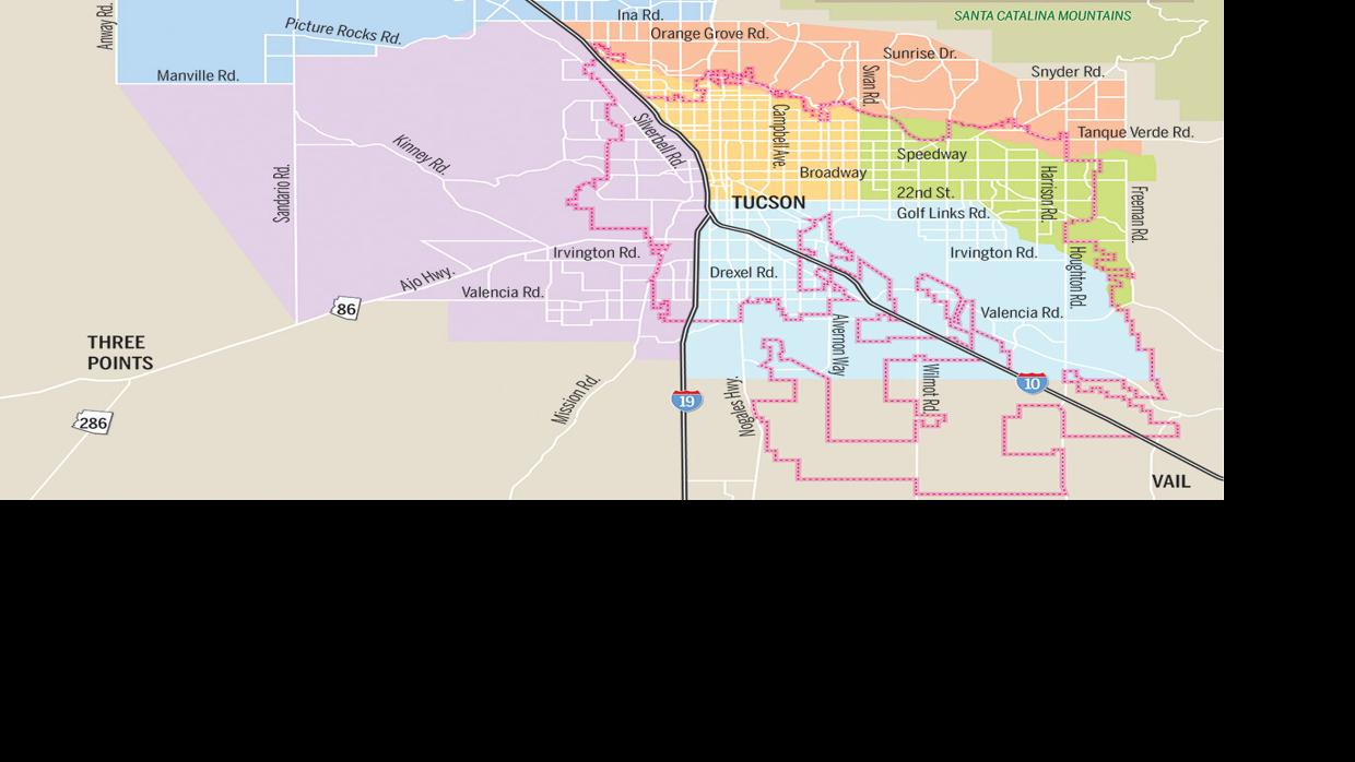 Tucson City Limits Map Howtotucson This Is Tucson City Map Tucson Com