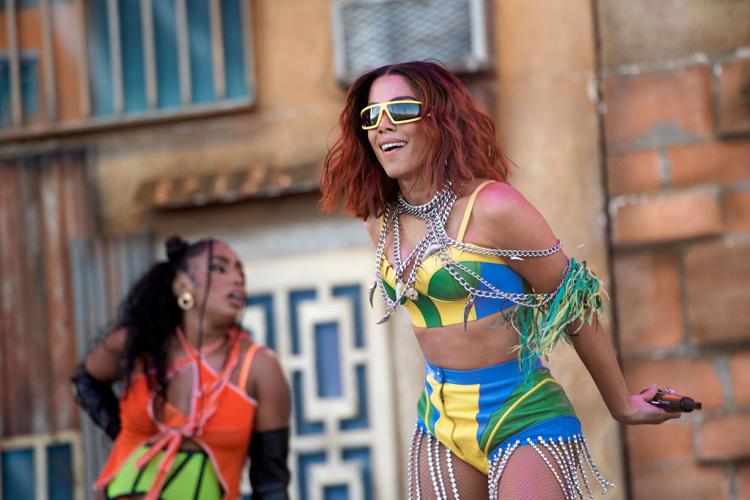 Brazilian singer Anitta performs onstage during the Coachella Valley Music and Arts Festival in Indio, California, on April 15, 2022.