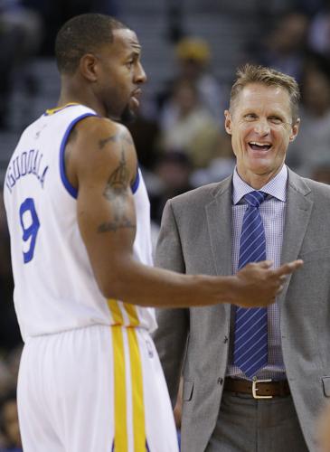 Nice guys Steve Kerr, Andre Iguodala meet with Wildcat Club members