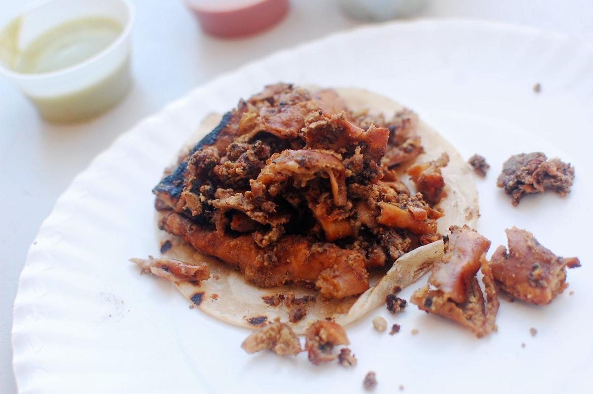 Taco No. 6: Crazy charred tripas by the casino