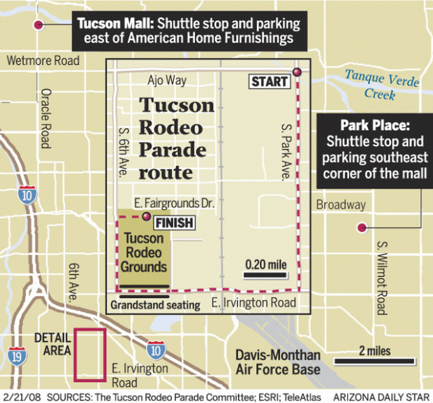 Lineup for today's Tucson Rodeo Parade