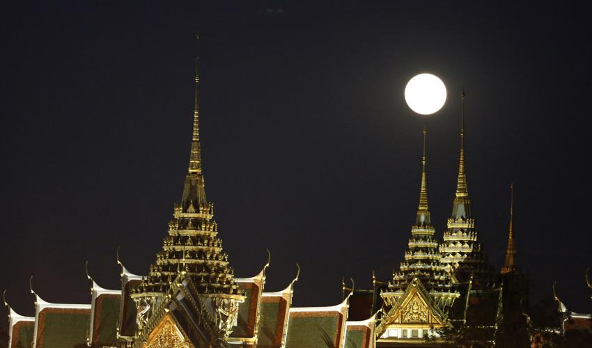 APTOPIX Thailand Supermoon
