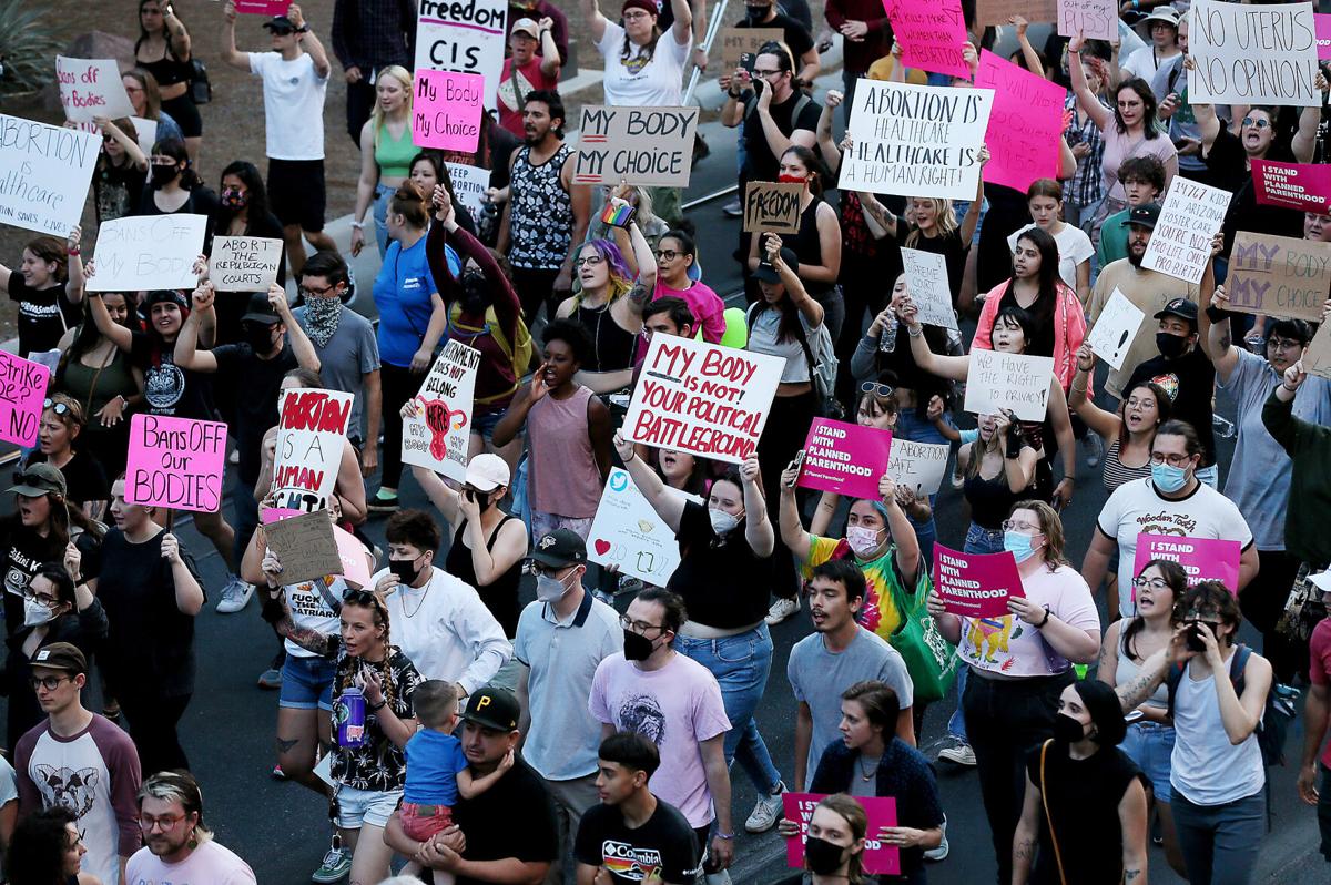 Abortion protest, Tucson, 2022