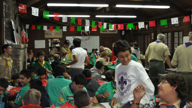 Boy Scouts from U.S. and Mexico