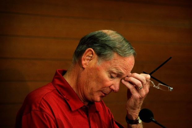 USC athletic director Pat Haden's announcement