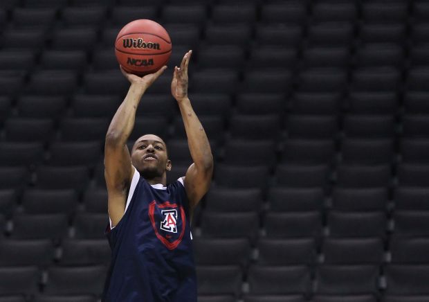 Arizona Wildcats practice at Staples Center