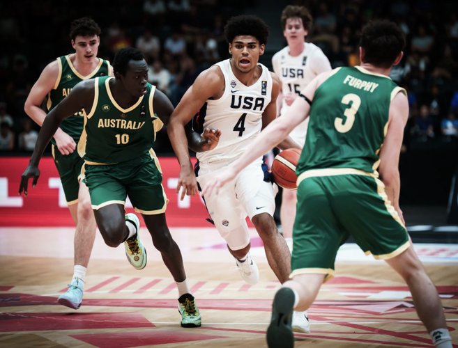 Koa Peat vs Australia at FIBA U19 World Cup