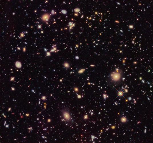 Hubble sees 7 galaxies near the dawn of time    
