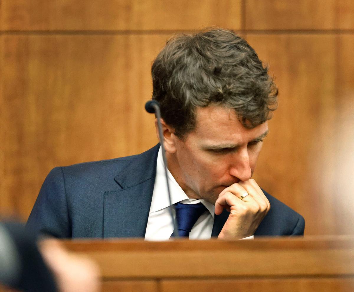 Patrick Clancy reacts to hung jury