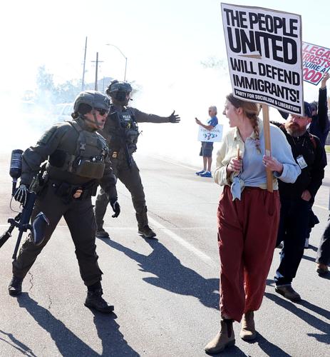 Protesters clash with federal agents