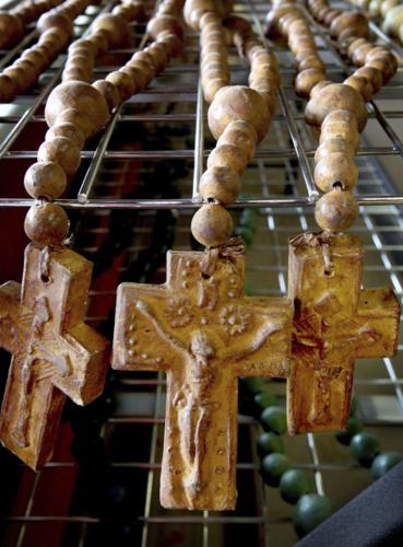 Clay rosaries at Casa Colonial