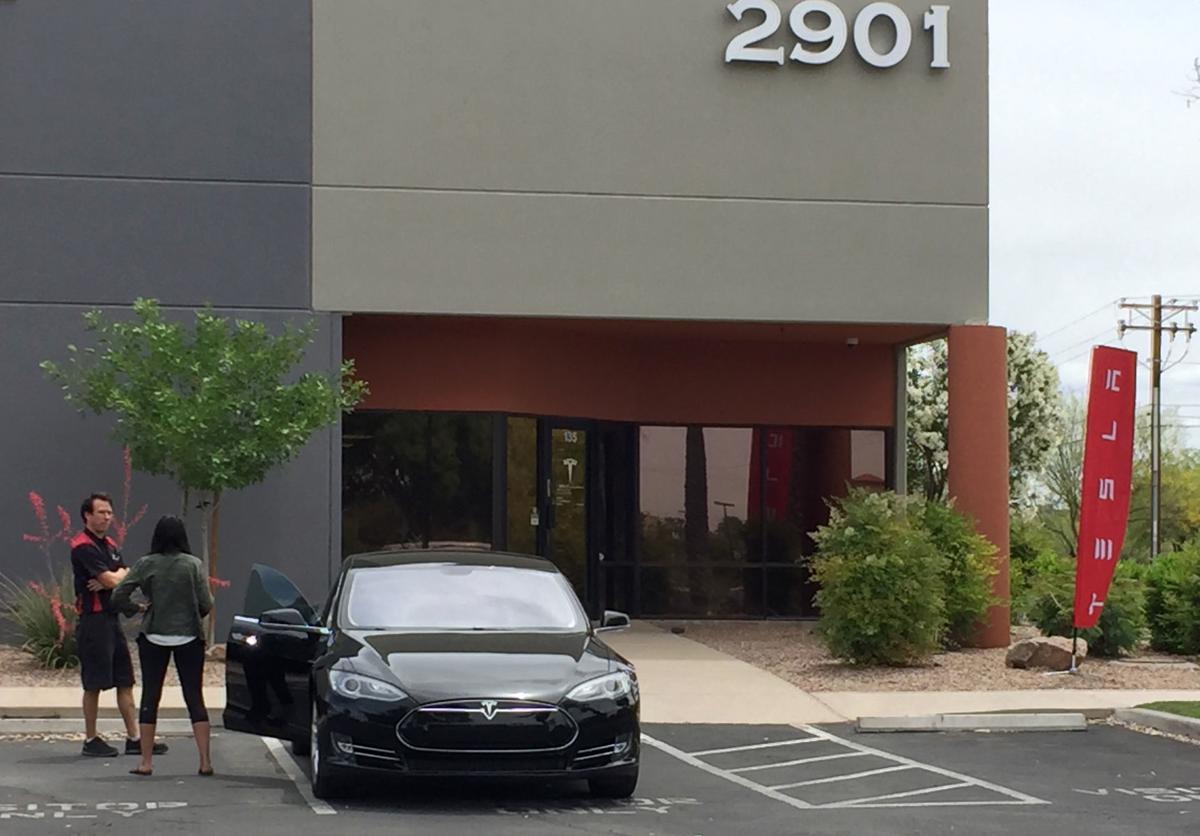 Electric car maker Tesla opens service center near Tucson airport