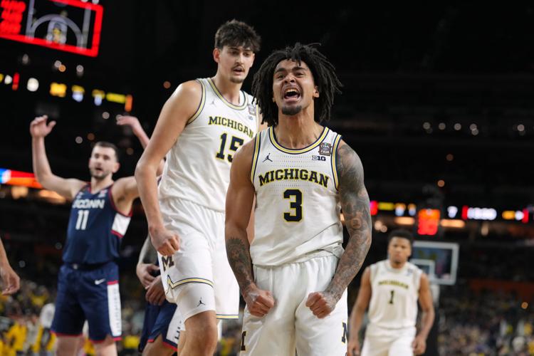 NCAA UConn Michigan Basketball