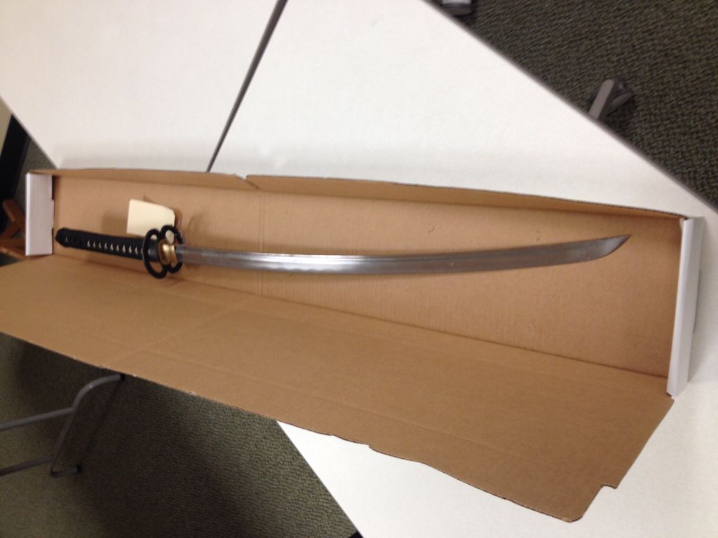 Samurai sword shooting