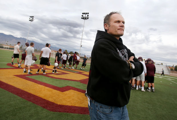 Salpointe football coach Dennis Bene