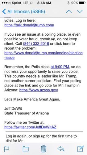 Roberts corrects DeWit on polls