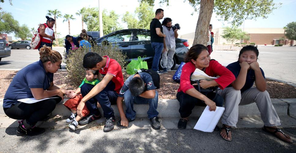 Immigrant families released by ICE