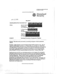 Family separation policy memo