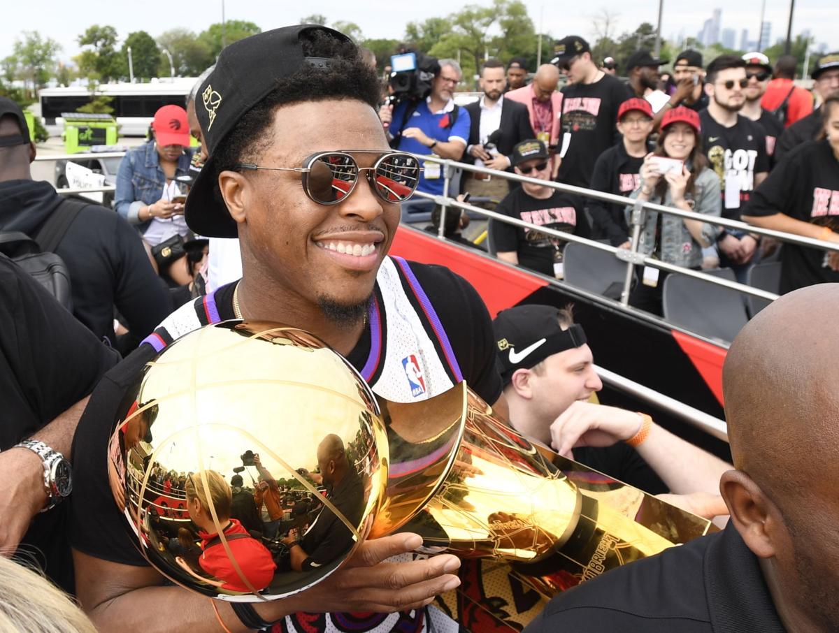 NBA on ESPN - Kyle Lowry wore a throwback Damon Stoudemire jersey at the  parade. Stoudemire was the first draft pick in Toronto Raptors history.
