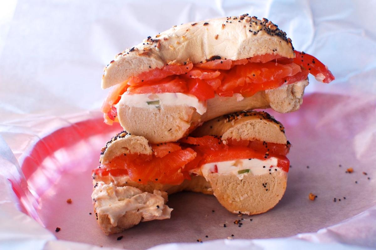 Bagel and lox at The Bagel Joint