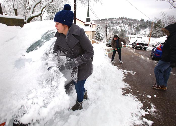 Snowfall in Arizona, California