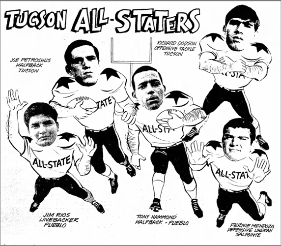 Tucson High School 1968 football all-stars