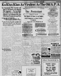 Ku Klux Klan as virulent as the old A.P.A.