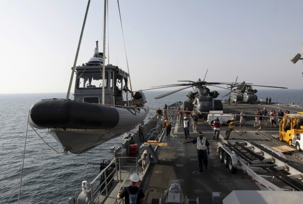Navy's 'new' floating base prowls Persian Gulf    