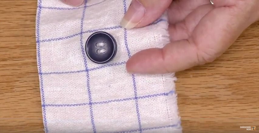 How to sew a button
