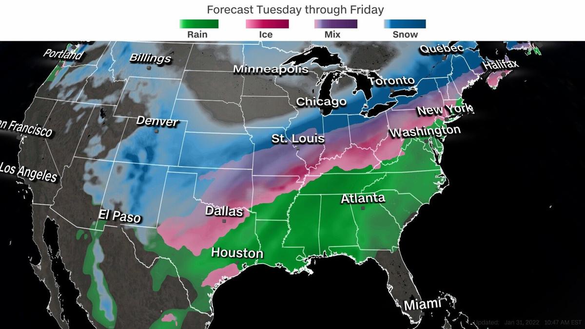 The next winter storm takes aim at the South, while the Northeast digs out of last week's blizzard