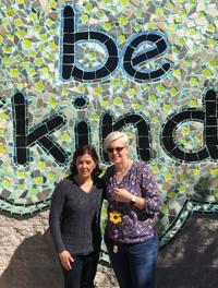 Teacher recognized for having students make blankets for homeless youths