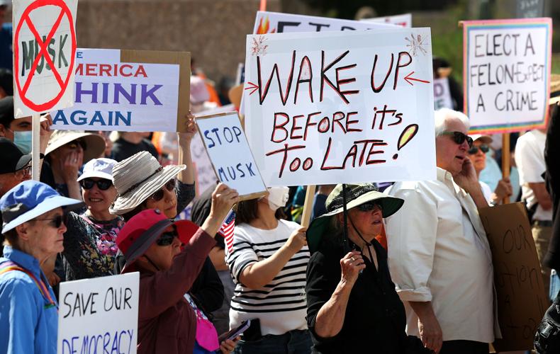 President's Day protest in Tucson