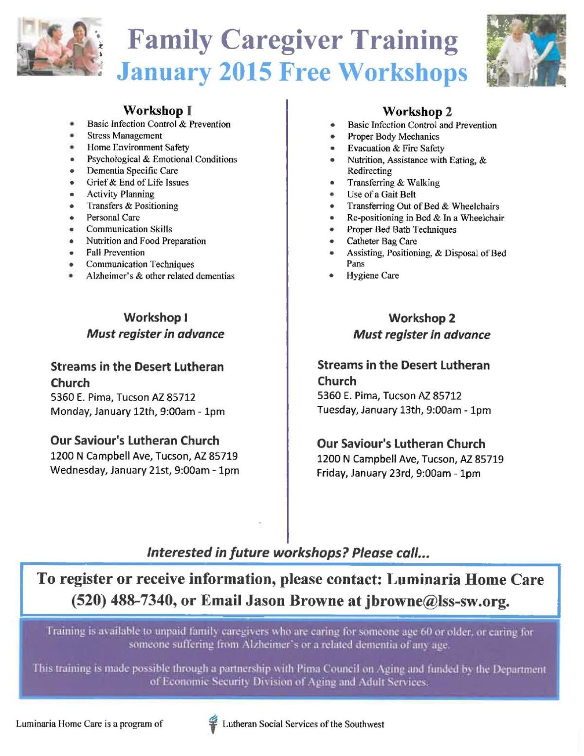 Caregiver Training Tucson Com