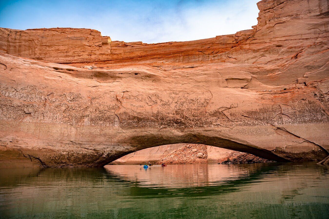 Natural bridge long hidden by Glen Canyon damming resurfaces as