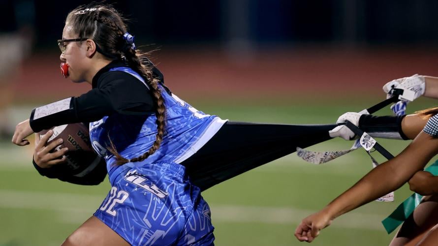 Sunnyside vs Skyline, girls flag football