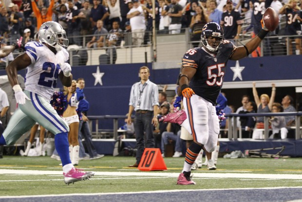 Bears get past Cowboys 34-18 with defense, Cutler