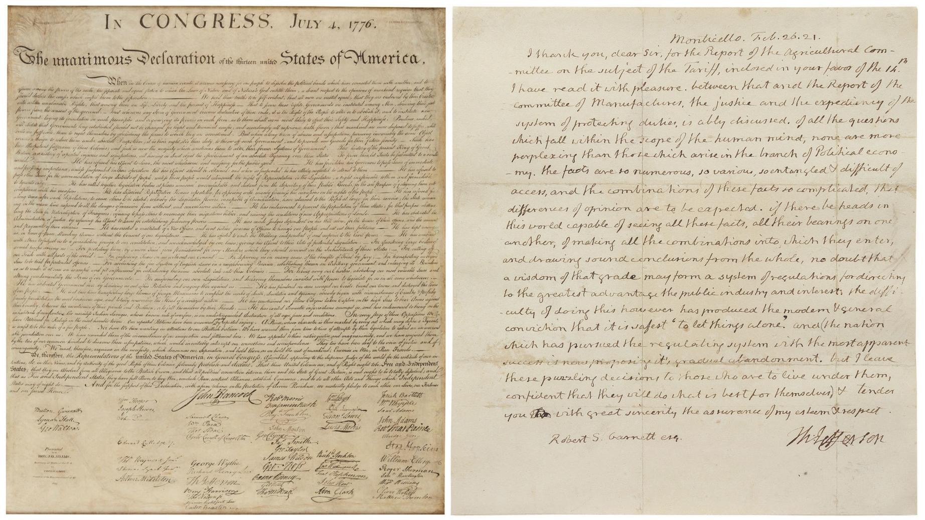 Smart Collector Original Facsimile Of Declaration Of Independence A Rare Sight At New York Auction Home Life Health Tucson Com