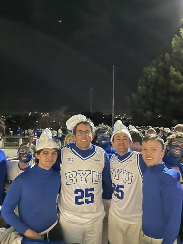 BYU students line up for Arizona Wildcats game