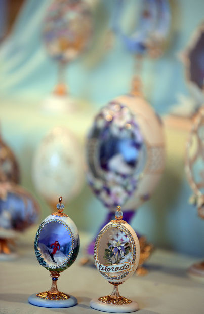 Colorful, artistic eggs