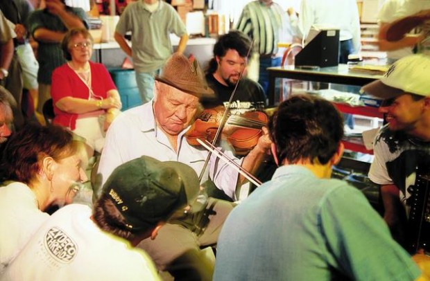 Dancing to zydeco and Cajun music  