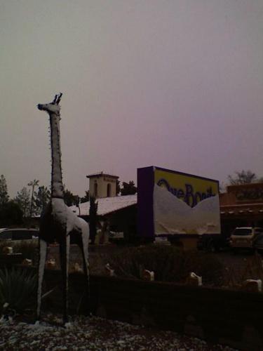 Snowfall around Tucson