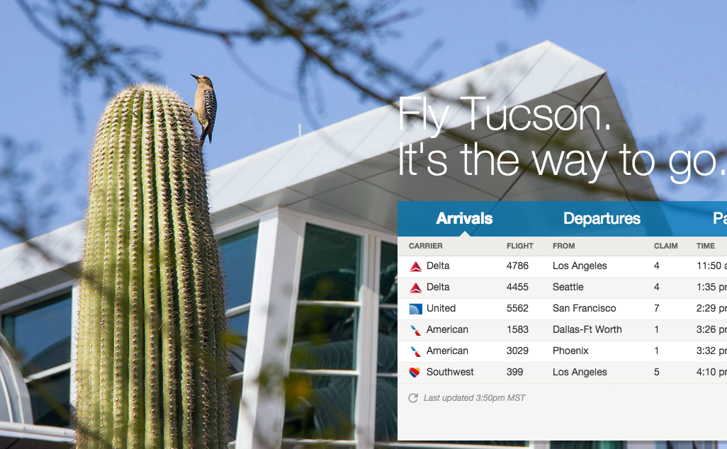 Tucson airport rolls out new website