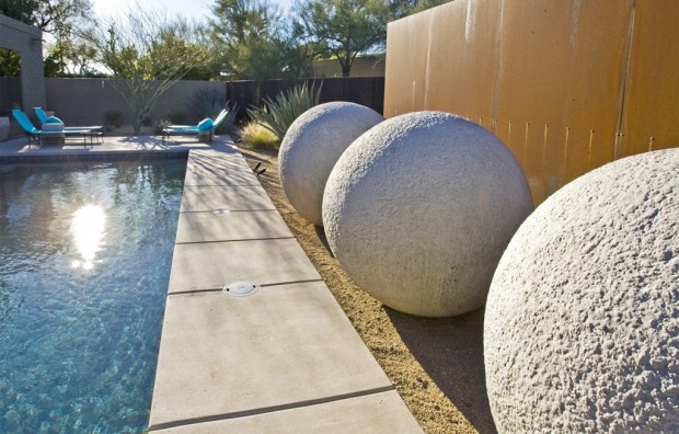 Open spaces lend a modern look    