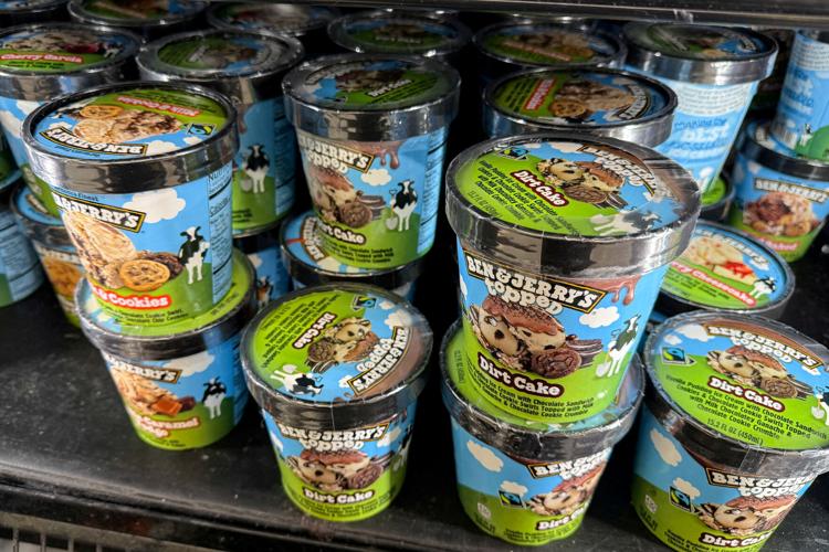 FILE PHOTO: Ben & Jerry's ice cream for sale at a Walmart store in Valley Stream, New York (copy)